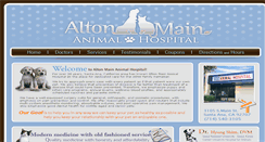 Desktop Screenshot of altonmainanimalhospital.com